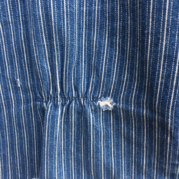 Vintage Kitsch Denim Pinstripe Blazer - Picture 4 of 4